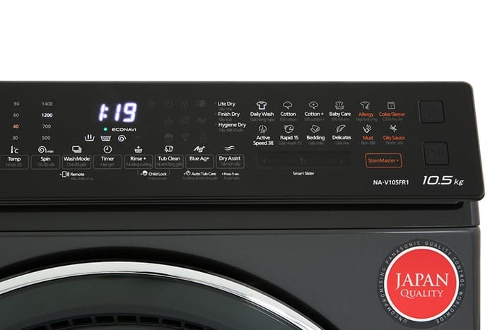 Máy giặt Panasonic Inverter giặt 10.5 kg sấy 2 kg NA-V105FR1BV